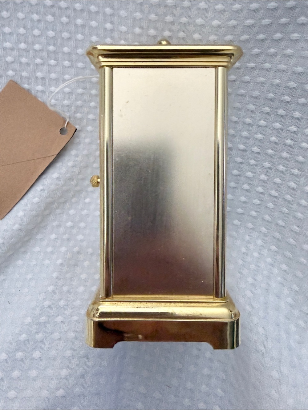 Vintage Bulova Old Country Roses Carriage Clock Brass Quartz Desk Mantel Clock - Picture 4 of 7